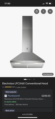 New electrolux chimney cooker - electrolux,